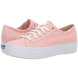 Keds triple kick chambray pink dream foam platform Y2K canvas sneakers 9.5 NWOB